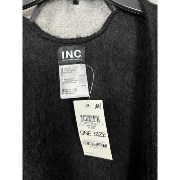 I.n.c. International Concepts Women's Embellished Topper Wrap OS Black NWT's - Picture 8 of 8